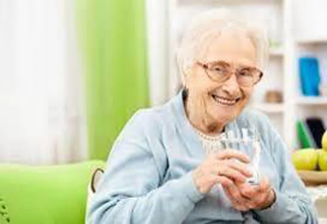 grandma drinking milk. alert1 medical alert system grandma drinking milk. alert1 medical alert system